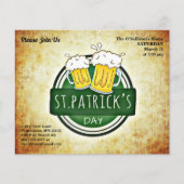 Budget St Patrick's Day Party Irish Brew Flyer (Voorkant)