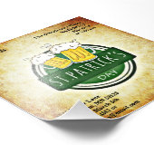 Budget St Patrick's Day Party Irish Brew Foto Afdruk (Hoek)