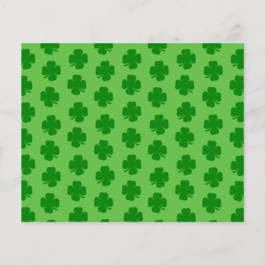 Budget St Patrick's Day Party Potluck nodigt paper (Achterkant)