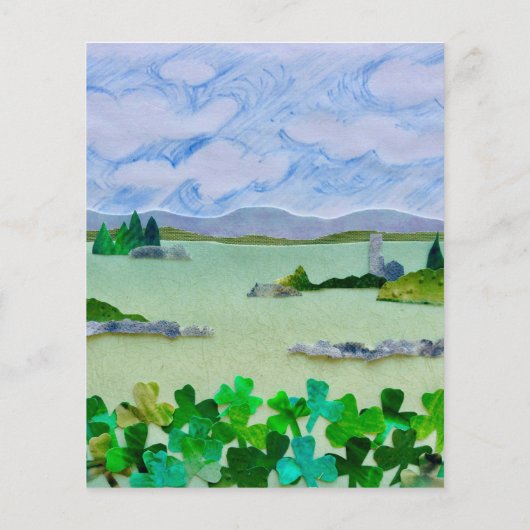 Budget St Patrick's Day Shamrock Party Invitation (Achterkant)