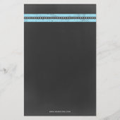 Budget Starfish Beach Baby shower nodiging (Achterkant)