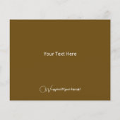 Budget Starry Kerstmis Gold Holiday Card (Achterkant)