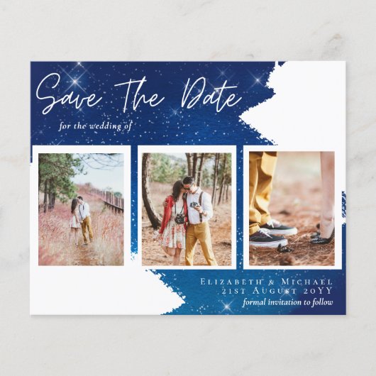 BUDGET Starry Night Verloving Foto SPAAR DATUM  (Voorkant)