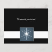 Budget Stars kerstboomwerkings-vakantiekaart (Achterkant)