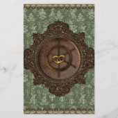 Budget  Steampunk bruiloft uitnodiging Flyer (Achterkant)