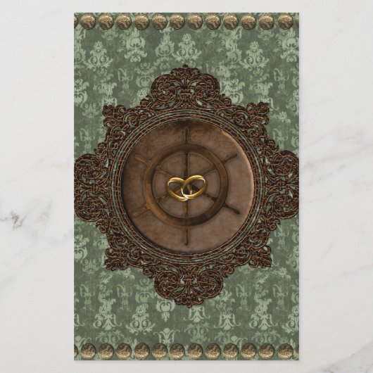 Budget  Steampunk bruiloft uitnodiging Flyer (Achterkant)