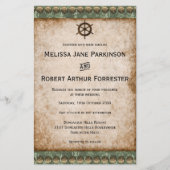 Budget  Steampunk bruiloft uitnodiging Flyer (Voorkant)