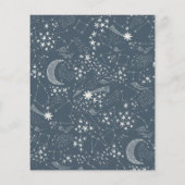 Budget Sterrennacht Constellation Baby shower (Achterkant)