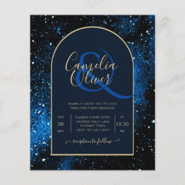 BUDGET Sterrennacht Marineblauw Gouden Trouw UITNO Flyer