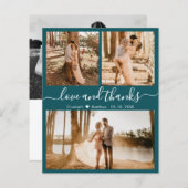 Budget Stijlvol 3 Foto Collage Weddenschap Harteli (Voorkant / Achterkant)