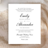 Budget Stijlvol Manuscript Zwarte Weduwuitnodiging