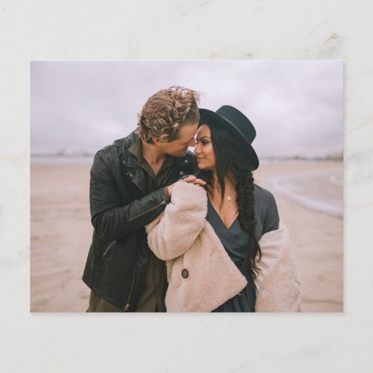 Budget Stijlvol script Foto Weddenschap Bedankt Flyer (Achterkant)