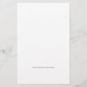 Budget stijlvol script White Black Weduwmenu (Achterkant)