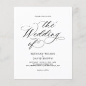 BUDGET Stijlvolle Elegante Kalligrafie QR Code Tro (Voorkant)