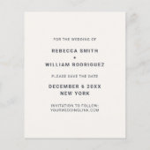 Budget Stijlvolle Foto Weddenschap Save the Date K Flyer (Achterkant)