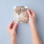 Budget Stijlvolle typografie Foto Opslaan De Datum Flyer (Hand)