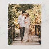 Budget Stijlvolle typografie Foto Opslaan De Datum Flyer (Achterkant)