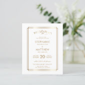 Budget stijlvolle White & Gold Mountain Wedding (Staand voorkant)