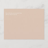 Budget Stof Blauw Bloemen Bruiloft Briefkaart (Achterkant)