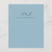 Budget Stof Blauw Kalligrafie Bruiloft (Achterkant)