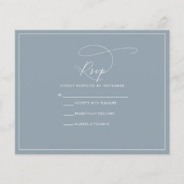 Budget Stof Blauw RSVP Flyer