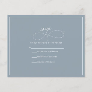 Budget Stof Blauw RSVP Flyer