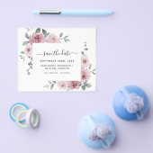 Budget Stof Rose Save the Date Roze Bloemen Flyer (Enkel)
