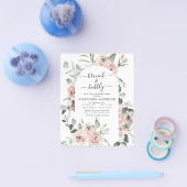 Budget Stof Roze Bruidsmeisjebruiloft & Bruisend B Flyer (Enkel)