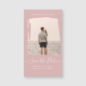 BUDGET Stof Roze FOTO Bewaar De Datum Monochroom (Voorkant)