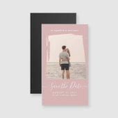 BUDGET Stof Roze FOTO Bewaar De Datum Monochroom (Voorkant / Achterkant)