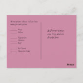 BUDGET Stof Roze Goud Bruiloft Briefkaart (Achterkant)