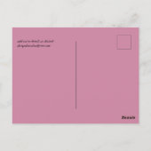 BUDGET Stof Roze Goud Bruiloft Briefkaart (Achterkant)