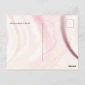 Budget Stof Roze Modern Abstract Trouwen Briefkaart (Achterkant)