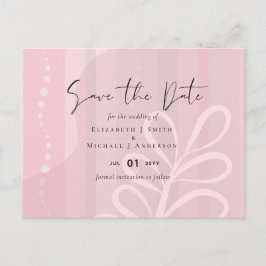 Budget Stof Roze Modern Abstract Trouwen Briefkaart