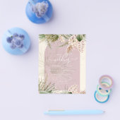 BUDGET Stof Roze Perzik Pampas Gras Bruiloft Flyer (Enkel)