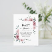 Budget Stof Roze Roze Baby Shower Bloemen (Staand voorkant)