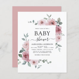 Budget Stof Roze Roze Baby Shower Bloemen