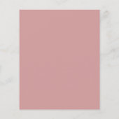 Budget Stof Roze Schrift Trouw Uitnodiging (Achterkant)