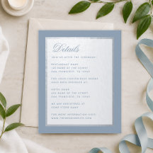 Budget Stofblauw Nep Zilver Trouw Details Card
