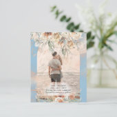 BUDGET Stofblauw Pampasgras Bruiloft (Staand voorkant)