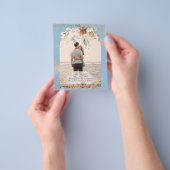 BUDGET Stofblauw Pampasgras Bruiloft Flyer (Hand)