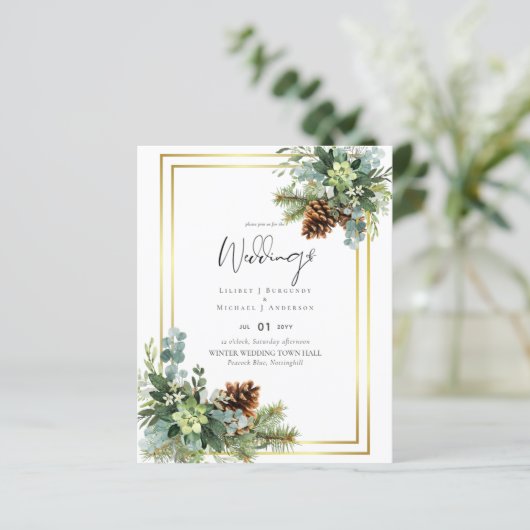 BUDGET Stofblauw Trouwfeest Eucalyptus Groenblade (Staand voorkant)