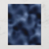 Budget Stoffig Blauw Bloemen Zilver Marine Trouwme (Achterkant)