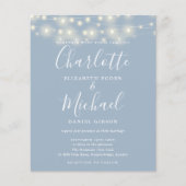 Budget Stoffige Blauwe Lichten Foto Bruiloft Uitno (Voorkant)