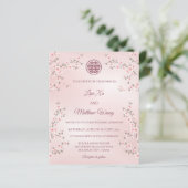 BUDGET Stoffige roze kersenbloesem Chinese bruilof (Staand voorkant)