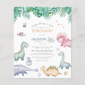 Budget Stomp, Chomp & Roar Dinosaur Verjaardagsfee (Voorkant)