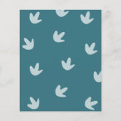 Budget Stomp Chomp Roar Dinosaur Vier Uitnodiging (Achterkant)