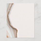 Budget Stone Marble Agate Wedding Invitation Flyer (Achterkant)