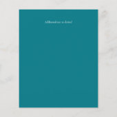 BUDGET Strand Oceaan Leven Trouwkaart Details (Achterkant)