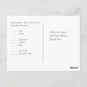 BUDGET STRAND Zee Ocean Life Bruiloft RSVP Briefkaart (Achterkant)
